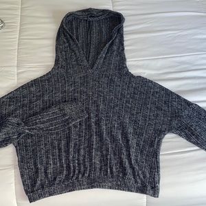 Grey cropped sweater